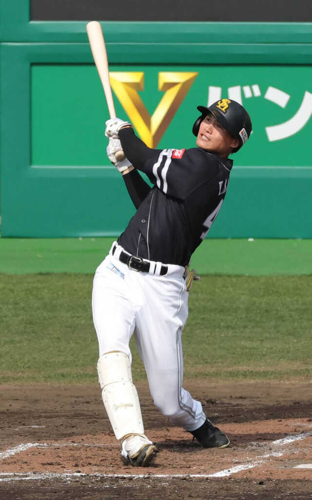 ソフトバンク】笹川吉康がWBC日本代表のオリックス・曽谷からソロ