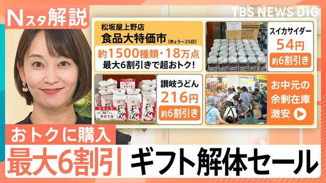 ギフト解体セール”で最大6割引き お中元など余剰在庫が激安に