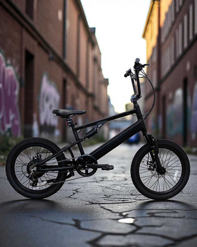 電動アシスト自転車 シティタイプ ブラック 欲しかったのはこんなスタイル。オールブラックがカッコいいBMX