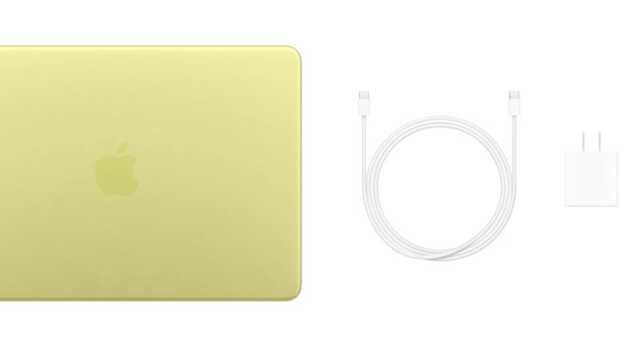 Apple MacBook Air ゴールド 本体 充電器付き MacBook Neoは20Wでチャージ可能。充電器もコンパクトでいけちゃいます