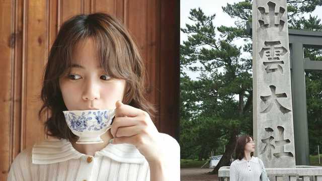 のん 】 出雲大社を訪れた旅の思い出を公開 おみくじを引く姿やレトロ
