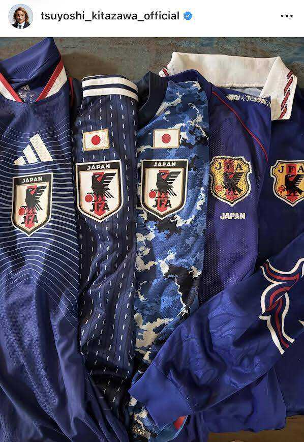 　サッカー日本代表ユニホーム　北澤豪さん　サイン入り 朝から何だか落ち着かない、、」元日本代表の北澤豪氏、ブラジル戦への