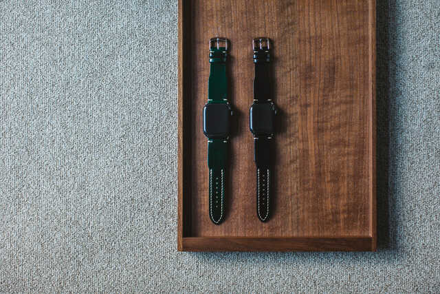 GANZO AppleWatchレザーベルト GANZOのコードバン製ベルトがApple Watchをこだわりの1本へと