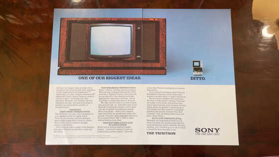 博物館級 SONY ブラウン管テレビ KV-16A ミントコンディション1981