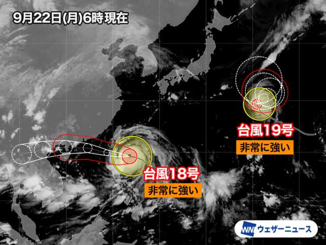 台風18号 猛烈な勢力に発達へ|au Webポータル国内ニュース