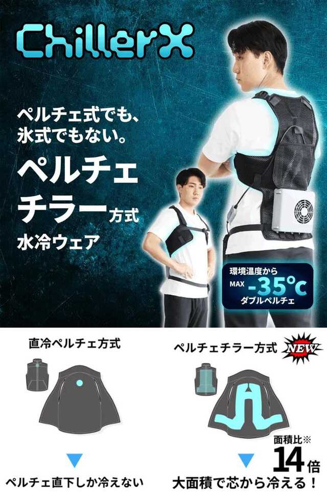 夏の冷却ベストエアコンベスト 2 ファンで Usb ケーブルウェアラブルエアコン エアコン人間が爆誕？ 人間を水冷式に冷やすベスト|au Webポータル経済