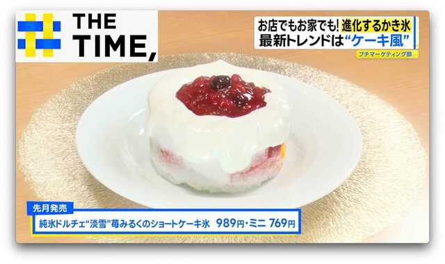 氷がいらない”家庭用かき氷機も登場…最新「かき氷」事情【THE TIME