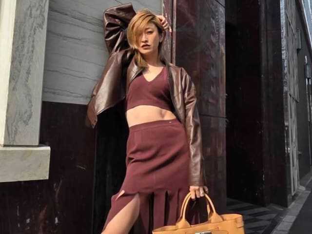 これ以上にない脚線美！」山田優、美脚際立つセットアップ姿！ 「足長