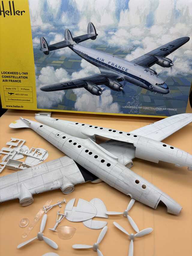 L-749 コンステレーション& EC-121 ウォーニングスター　エレール 最も美しいと旅客機と呼ばれた「L-749」を製作【達人のプラモ術