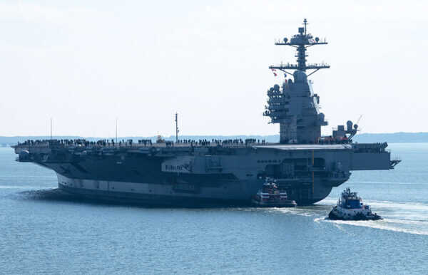 米海軍　最新鋭原子力空母CVN79　ジョン・F・ケネディ　チャレンジ 次世代の技術を詰め込んだ「最新鋭空母」海上試験を終え帰港！ ただ