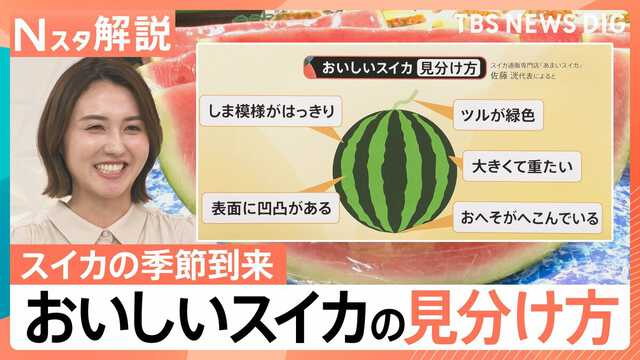 表面に凹凸がある、しま模様がハッキリしている、ツルが緑色…おいしい 
