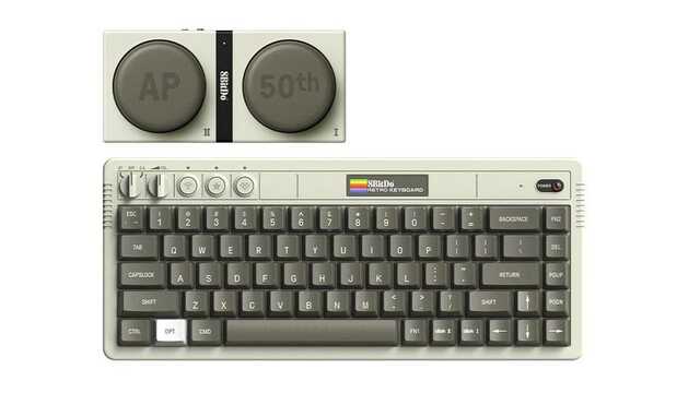 希少♪Apple初期の頃のPCとキーボード*Macintosh*マッキントッシュ レトロなMacintoshに思い入れのあるあなた、こんなキーボードはどう