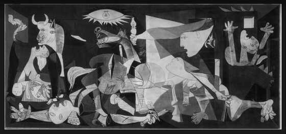 ゲルニカ」を超拡大してじっくり鑑賞できる「Guernica Gigapíxel
