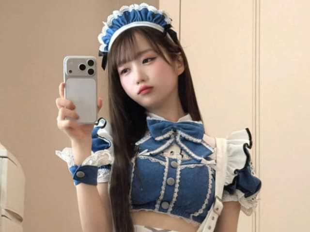 大谷映美里 みりにゃ ワンピース メイド フリル エプロン コスプレ