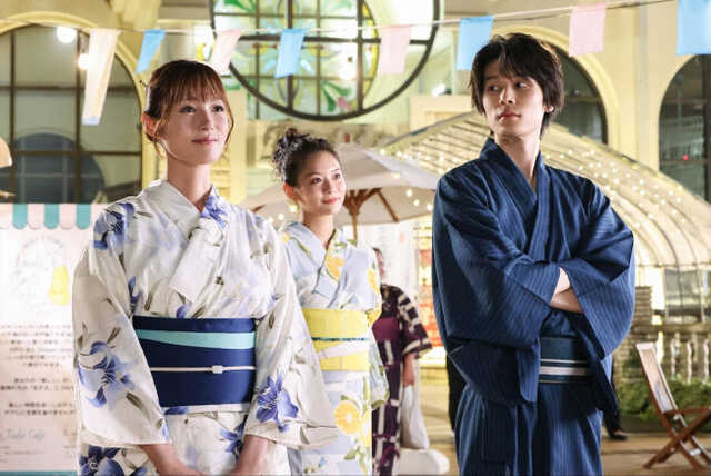 夏日記　浴衣　百合　深田恭子さんドラマ着用 初恋DOGs』“優香”深田恭子、夏祭りの浴衣姿にネット歓喜「可愛