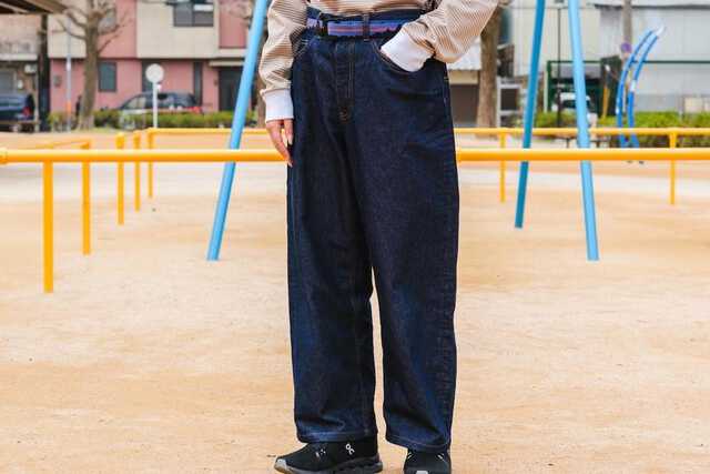 超セール】00s 10s 日本製無印良品セルビッチデニム