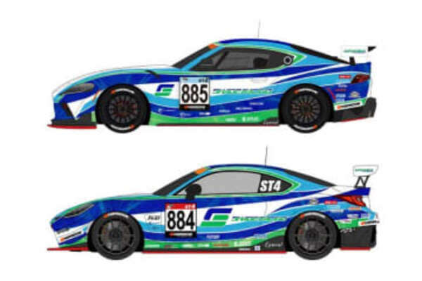 スーパー耐久に挑むSHADE RACINGが2台のマシンカラーリングを発表。疾走感を色強く表現|au Webポータルスポーツニュース