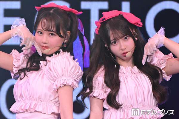 イチオク　花柄オーガンジーフリル、濃いピンクの3枚重ねボリューム PiKi、フリル揺れるピンク衣装で観客虜に 新曲パフォーマンスで幻想的