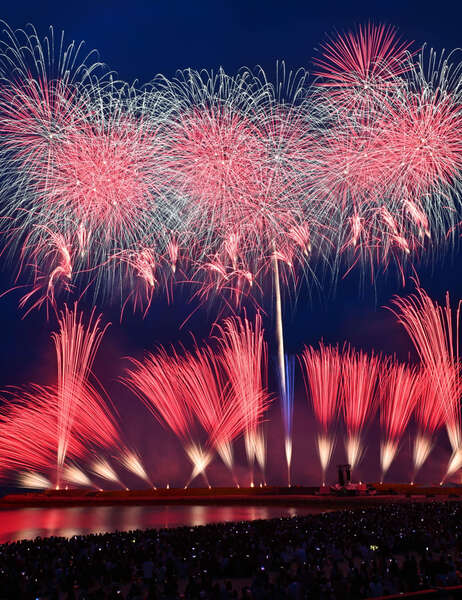 日本一早い夏の花火大会「琉球海炎祭」、2026年4月11日に開催 宜野湾