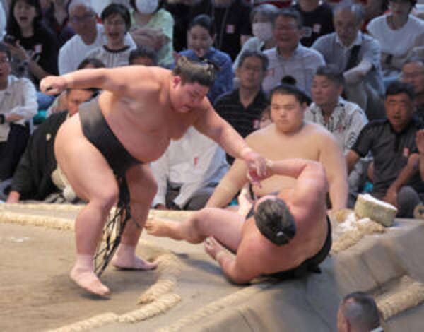 ミカミです。伯桜鵬 伯桜鵬 2分34秒の熱戦制して3勝目…7日目は対戦を熱望の大関
