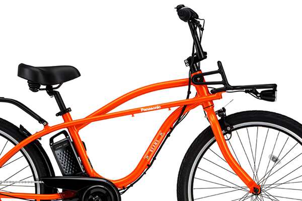 オレンジ パナソニック BEAMS電動アシスト自転車 スチールフレーム パナソニック×BEAMS」の共同開発第三弾となる“電動アシスト自転車”が