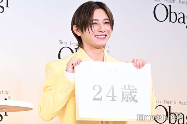 Hey! Say! JUMP山田涼介、肌年齢“24歳”に笑顔溢れる「オバジカラー