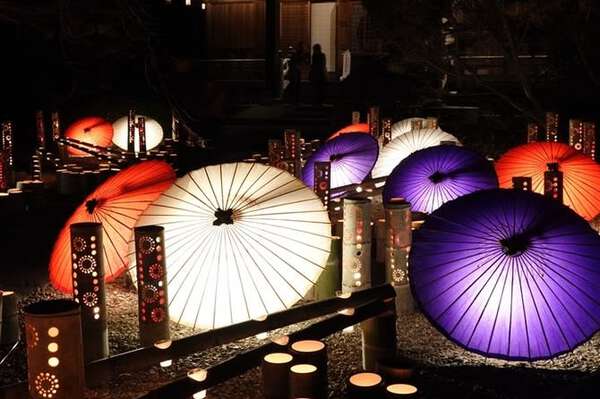 光のオブジェ彩り温か 熊本・山鹿市「百華百彩」2月末まで金・土曜日に