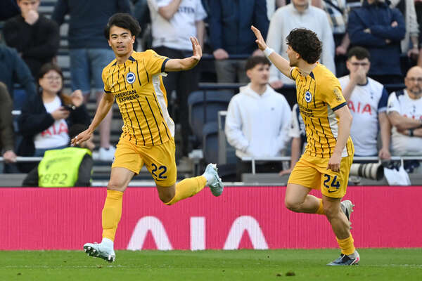 三笘薫、トッテナム戦で衝撃ボレー弾！BIG6全攻略も負傷交代の不安