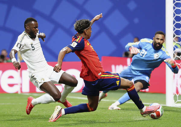 スペイン対サウジアラビアの試合の様子